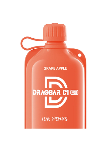 Dragbar C1 Disposable Vape 50mg Grape Apple Flavor Cartridge