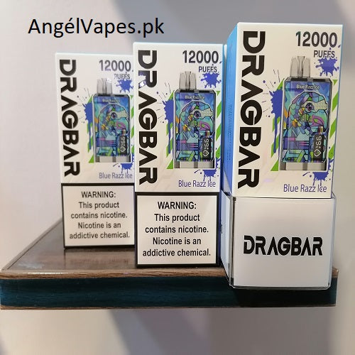 Dragbar 12000 Blue Razz Ice 50mg Best Price Angél Vapes