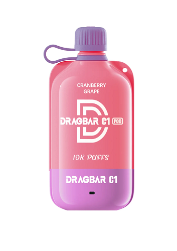 Dragbar C1 Disposable Vape 50mg Cranberry Grape Prefilled Pod Kit