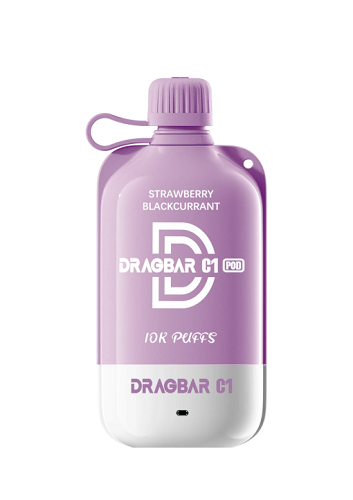 Dragbar C1 Disposable Vape Strawberry Blackcurrant Prefilled Pod Kit