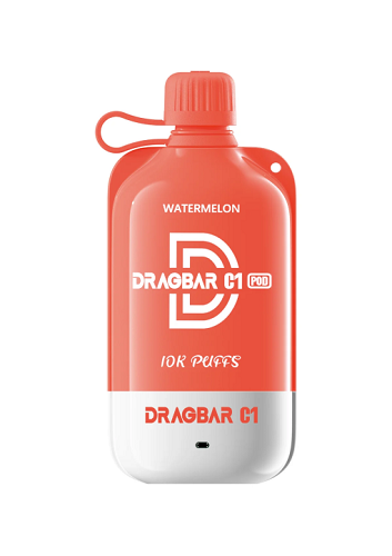 Dragbar C1 Disposable Vape 50mg Watermelon flavor Prefilled Pod Kit