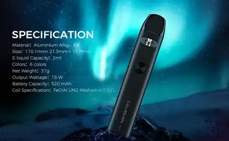 Uwell Caliburn A2 15Watt 520mAh Best Price Angél Vapes, Pakistan