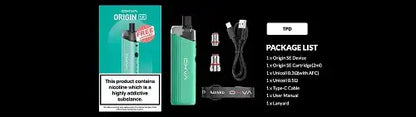 Oxva Origin SE Pod Kit 1400mAh 40Watt Best price by Angél Vapes