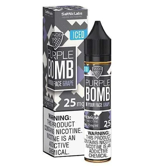 Vgod Purple Bomb Iced - 30ml best price at Angél Vapes