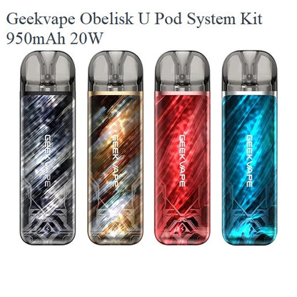 GeekVape Obelisk U Pod Kit 950mAh 20W at Angél Vapes