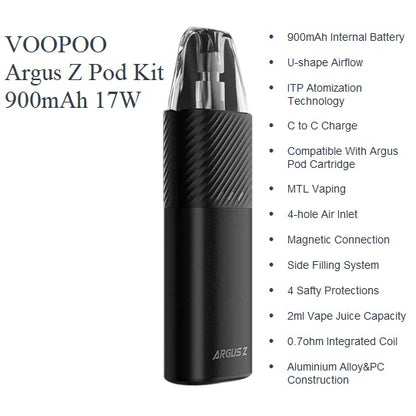 VOOPOO Argus Z Pod Kit 900mAh 17W at Angél Vapes 0300-2151614